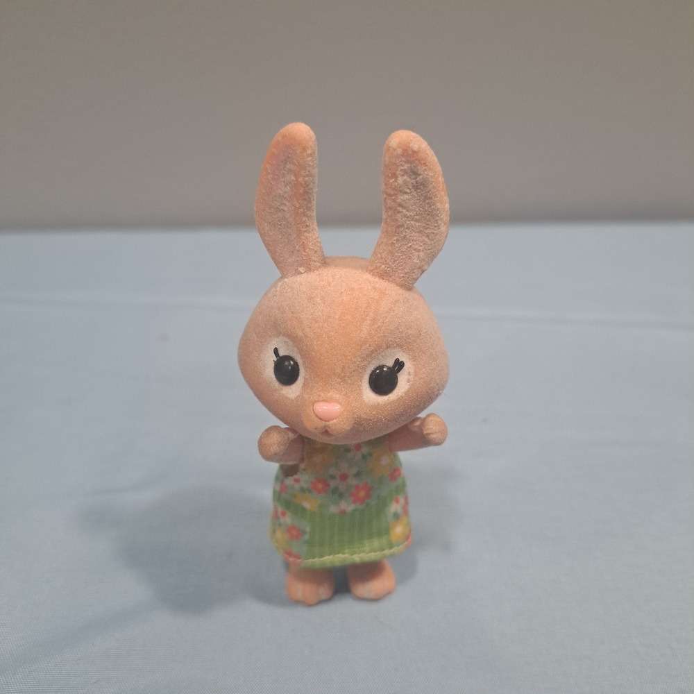 Honey‎ Bee Acres Time To Garden Bunny Figure Only Floral Dress Figure Flocked